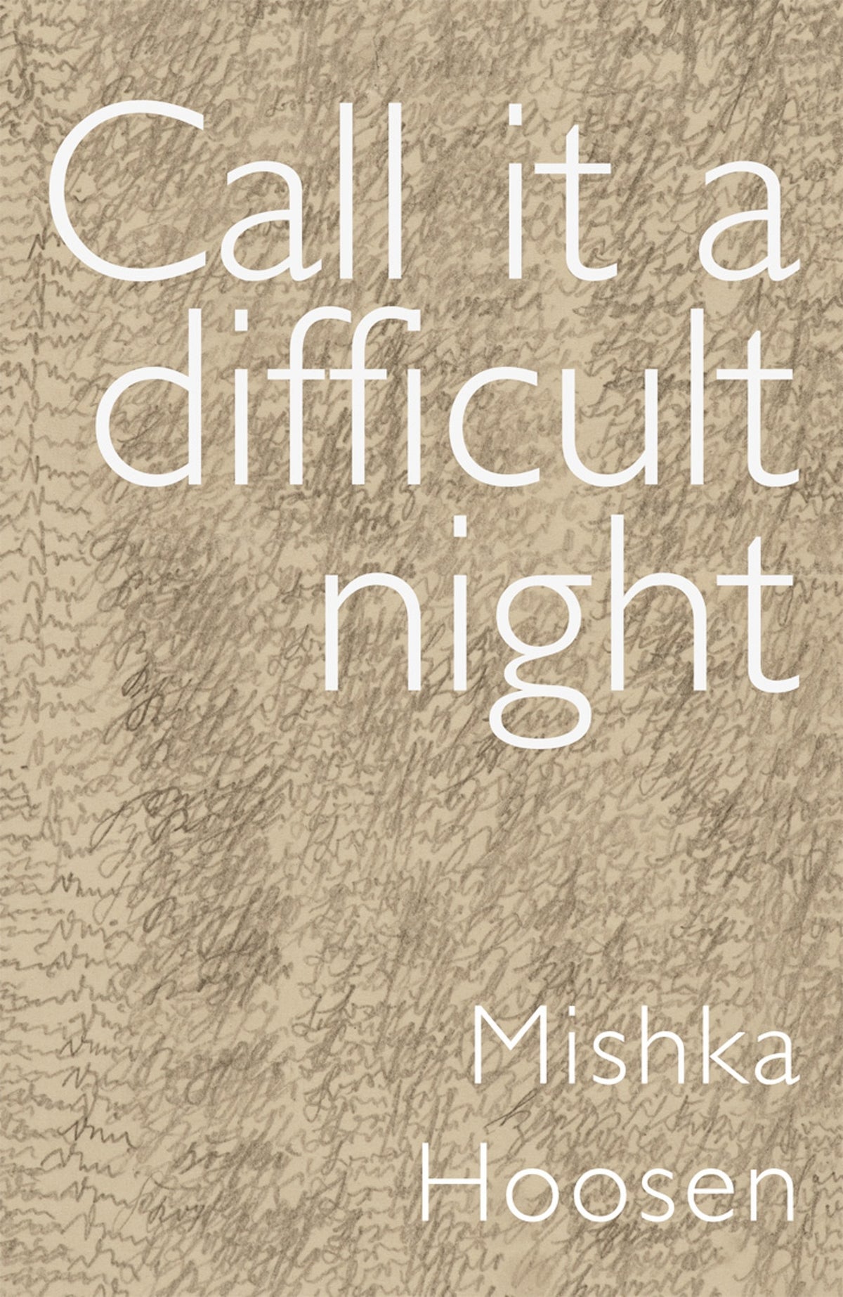 Cover image for Call It a Difficult Night ISBN 9781967673070