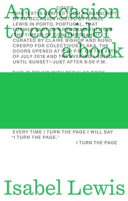 An Occasion to Consider a Book