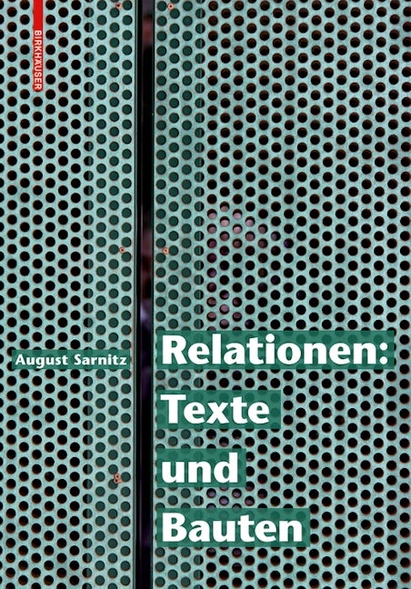 Book cover image for Relationen: Texte und Bauten ISBN: 9783035612288
