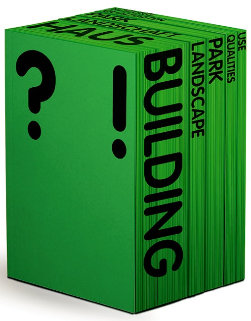 Book cover image for Landscape for Architects / Landschaft für Architekten / Paisaje para arquitectos ISBN: 9783035616767