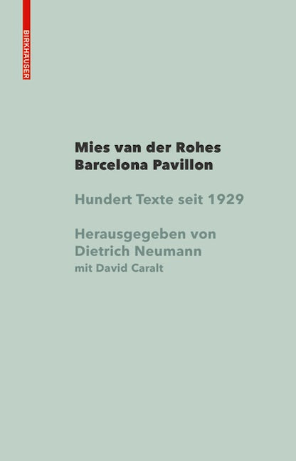 Book cover image for Mies van der Rohe Barcelona-Pavillon ISBN: 9783035619805