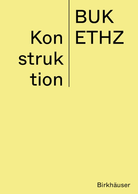Book cover image for Konstruktion ISBN: 9783035622256
