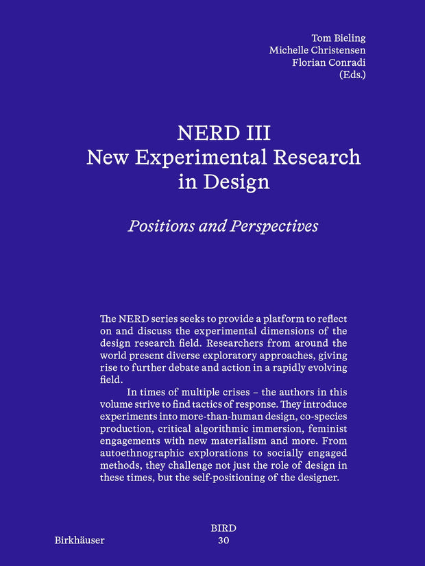 Cover image for NERD - New Experimental Research in Design 3, isbn: 9783035628807