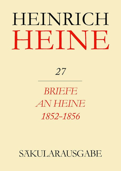 Briefe an Heine 1852-1856