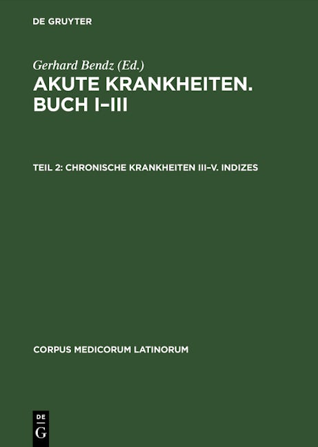 Chronische Krankheiten III–V. Indizes