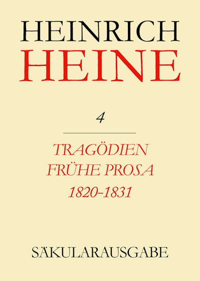 Tragödien. Frühe Prosa 1820-1831