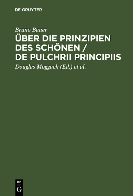 Über die Prinzipien des Schönen / De pulchrii principiis