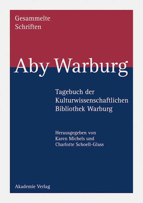 Book cover image for Tagebuch der Kulturwissenschaftlichen Bibliothek ISBN: 9783050034096