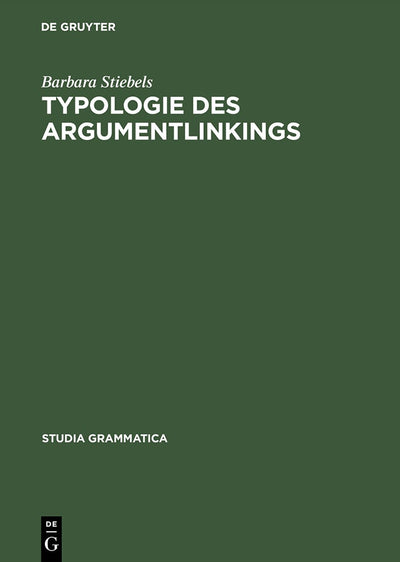 Cover image for Typologie des Argumentlinkings, isbn: 9783050036762