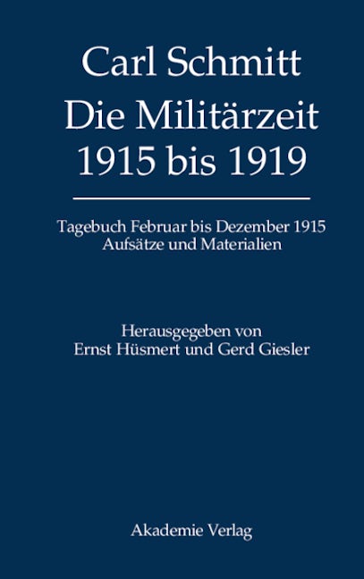 Die Militärzeit 1915 bis 1919