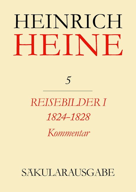 Reisebilder I. 1824-1828. Kommentar