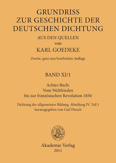 Achtes Buch: Vom Weltfrieden bis zur französischen Revolution 1830