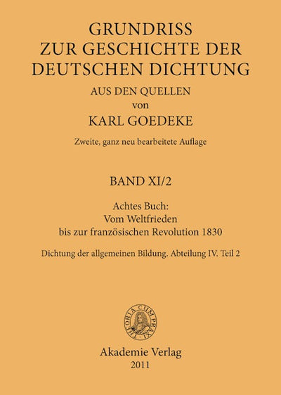 Achtes Buch: Vom Weltfrieden bis zur französischen Revolution 1830
