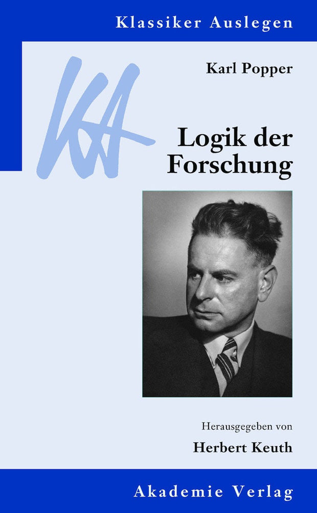 Cover image for Karl Popper: Logik der Forschung, isbn: 9783050057088