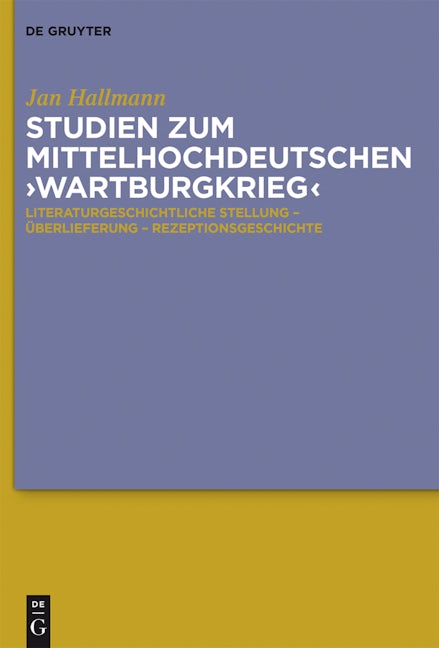 Studien zum mittelhochdeutschen 'Wartburgkrieg'