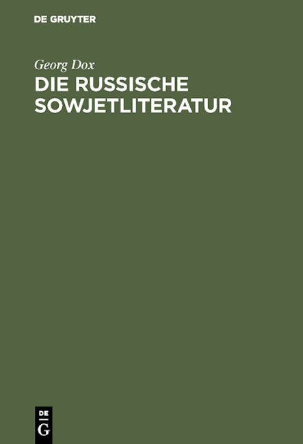 Die russische Sowjetliteratur