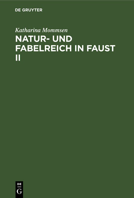 Natur- und Fabelreich in Faust II