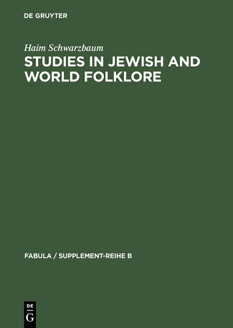 Studies in Jewish and World Folklore