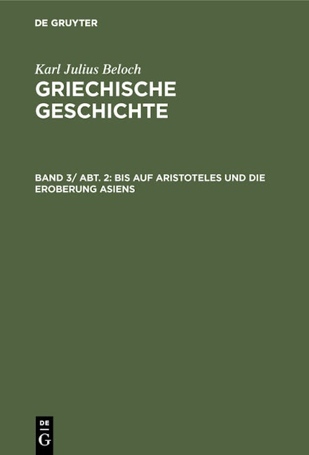 Bis auf Aristoteles und die Eroberung Asiens