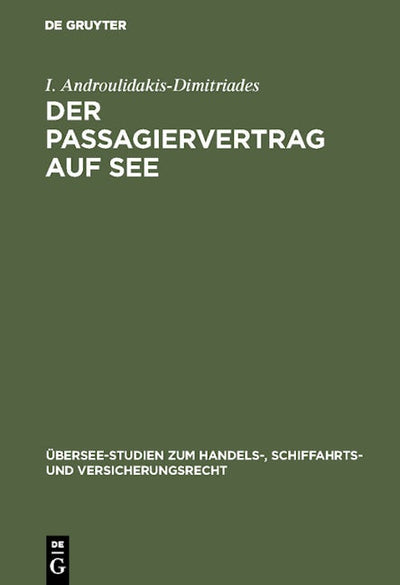 Der Passagiervertrag auf See