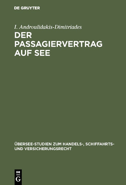 Der Passagiervertrag auf See