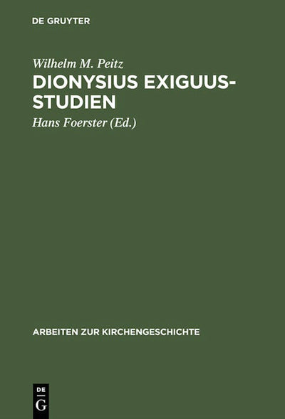 Dionysius Exiguus-Studien