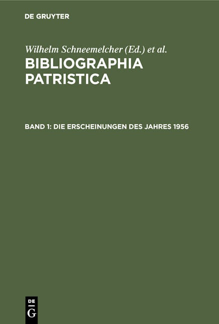 Die Erscheinungen des Jahres 1956