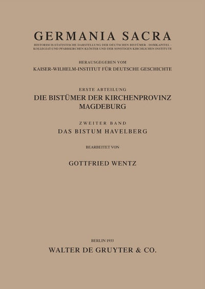 Das Bistum Havelberg