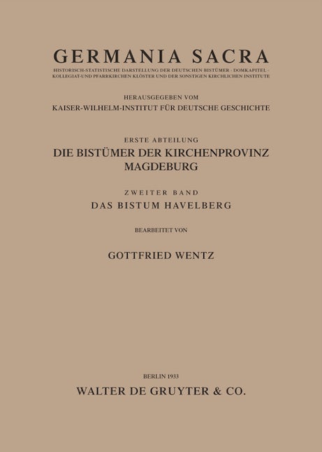 Das Bistum Havelberg