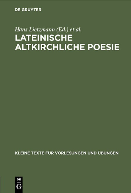 Lateinische altkirchliche Poesie