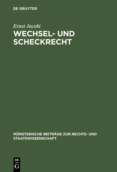 Wechsel- und Scheckrecht