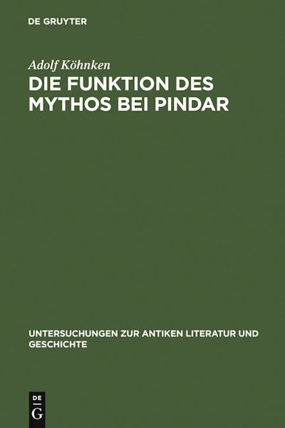 Die Funktion des Mythos bei Pindar