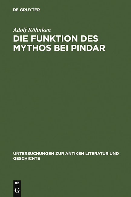 Die Funktion des Mythos bei Pindar
