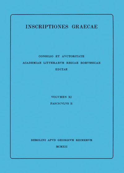 Inscriptiones Deli liberae. Tabulae archontum. Tabulae hieropoeorum annorum 314-250