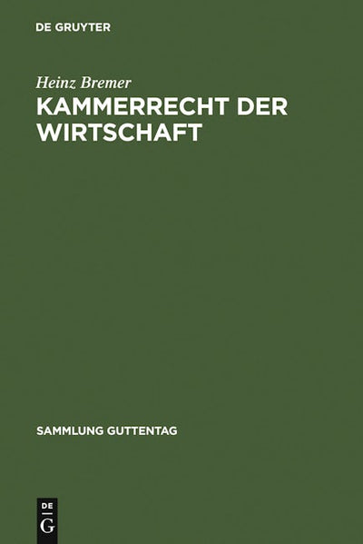 Kammerrecht der Wirtschaft