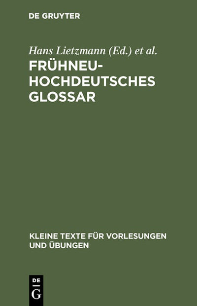 Frühneuhochdeutsches Glossar
