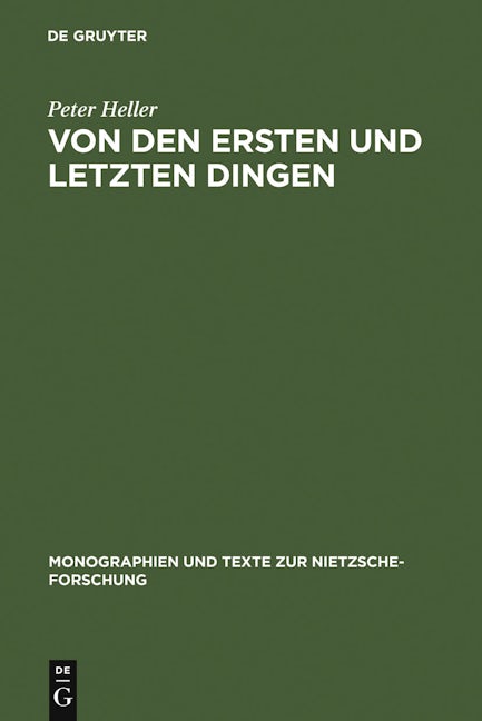 Von den ersten und letzten Dingen