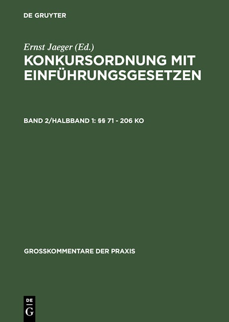 §§ 71 - 206 KO