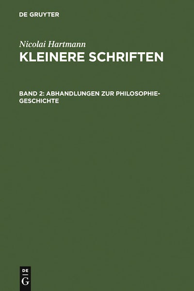 Abhandlungen zur Philosophie-Geschichte