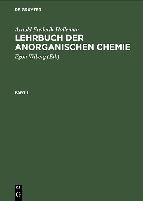 Lehrbuch der anorganischen Chemie