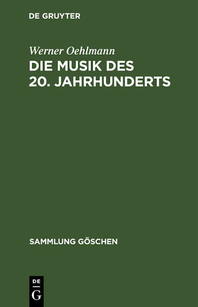 Die Musik des 20. Jahrhunderts