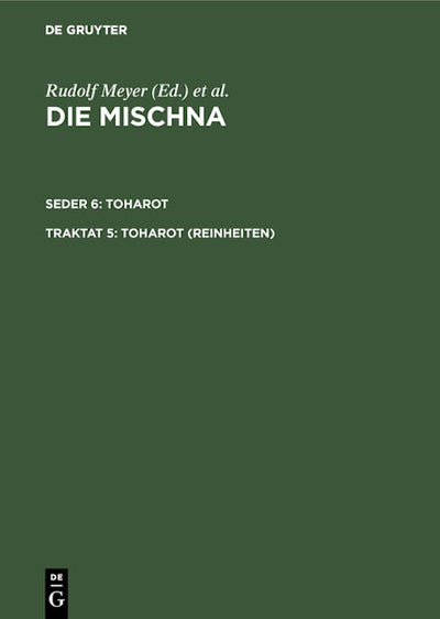 Toharot (Reinheiten)