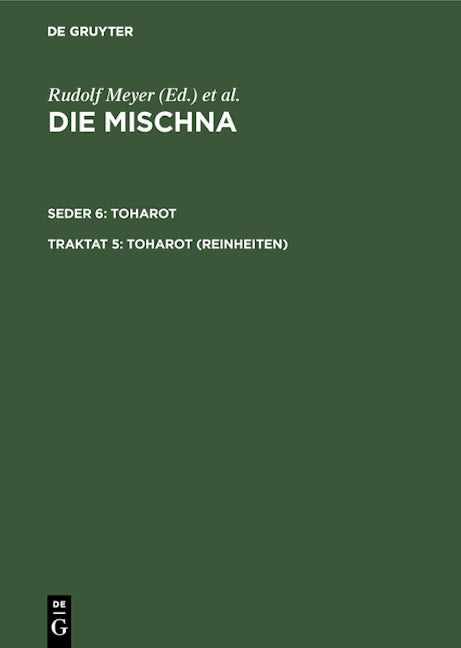 Toharot (Reinheiten)