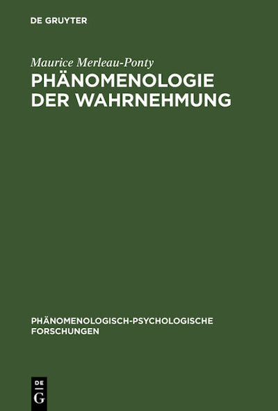 Phänomenologie der Wahrnehmung