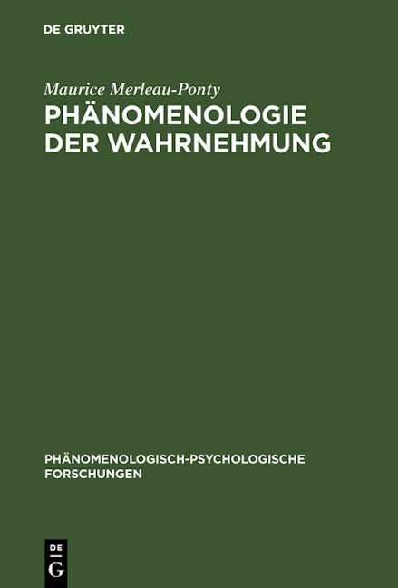 Phänomenologie der Wahrnehmung
