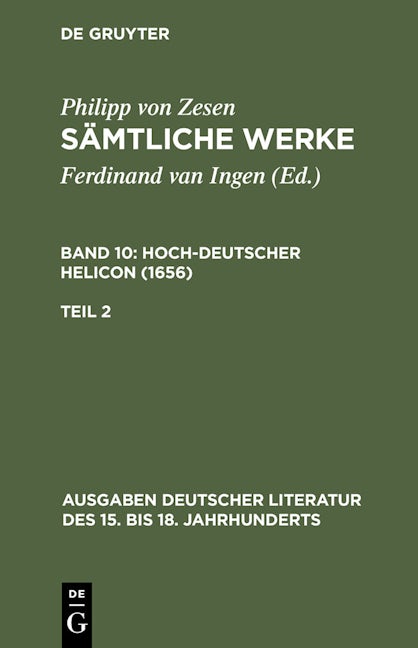 Deutscher Helikon. Zweiter Teil