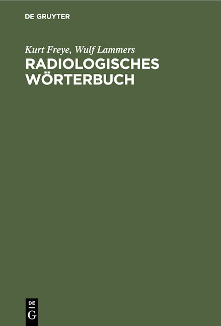 Radiologisches Wörterbuch