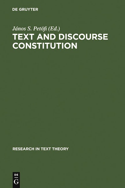 Text and Discourse Constitution