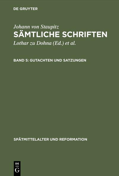 Cover image for Gutachten und Satzungen, isbn: 9783110078107