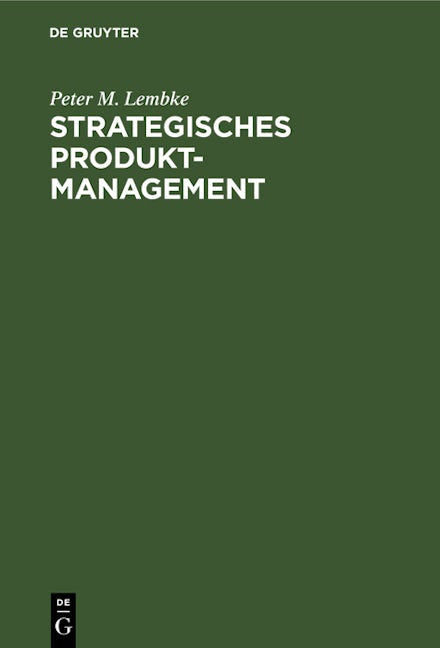 Strategisches Produktmanagement